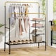 image 10 of CISTWAY Clothes Drying Rack Double Rods Garment Rack Gold