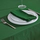 image 2 of Homescapes Christmas Dark Green Cotton Fabric 4 Napkins Set