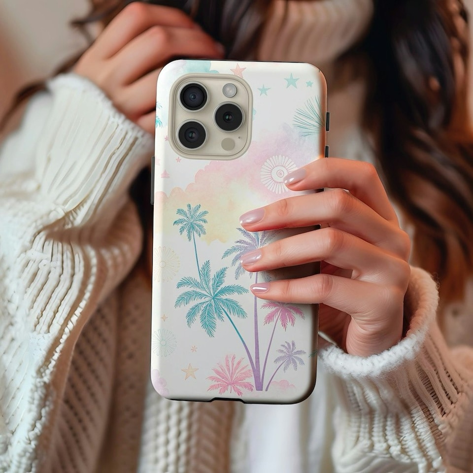 image 1 of Abstract Palm Phone Case | Multi | Galaxy S24
Tough | Galaxy S24
Tough