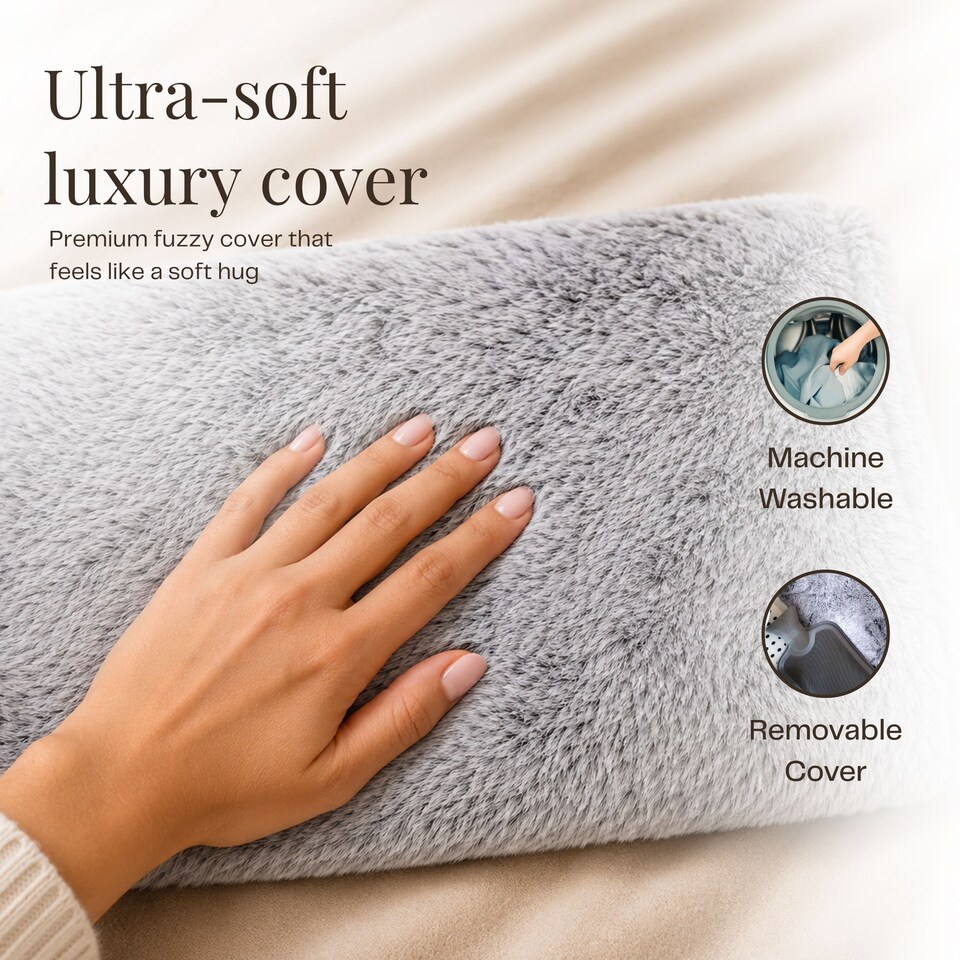image 1 of 1.5L Wearable Hot Water Bottle Belt | Adjustable Hot Water Bottle Strap