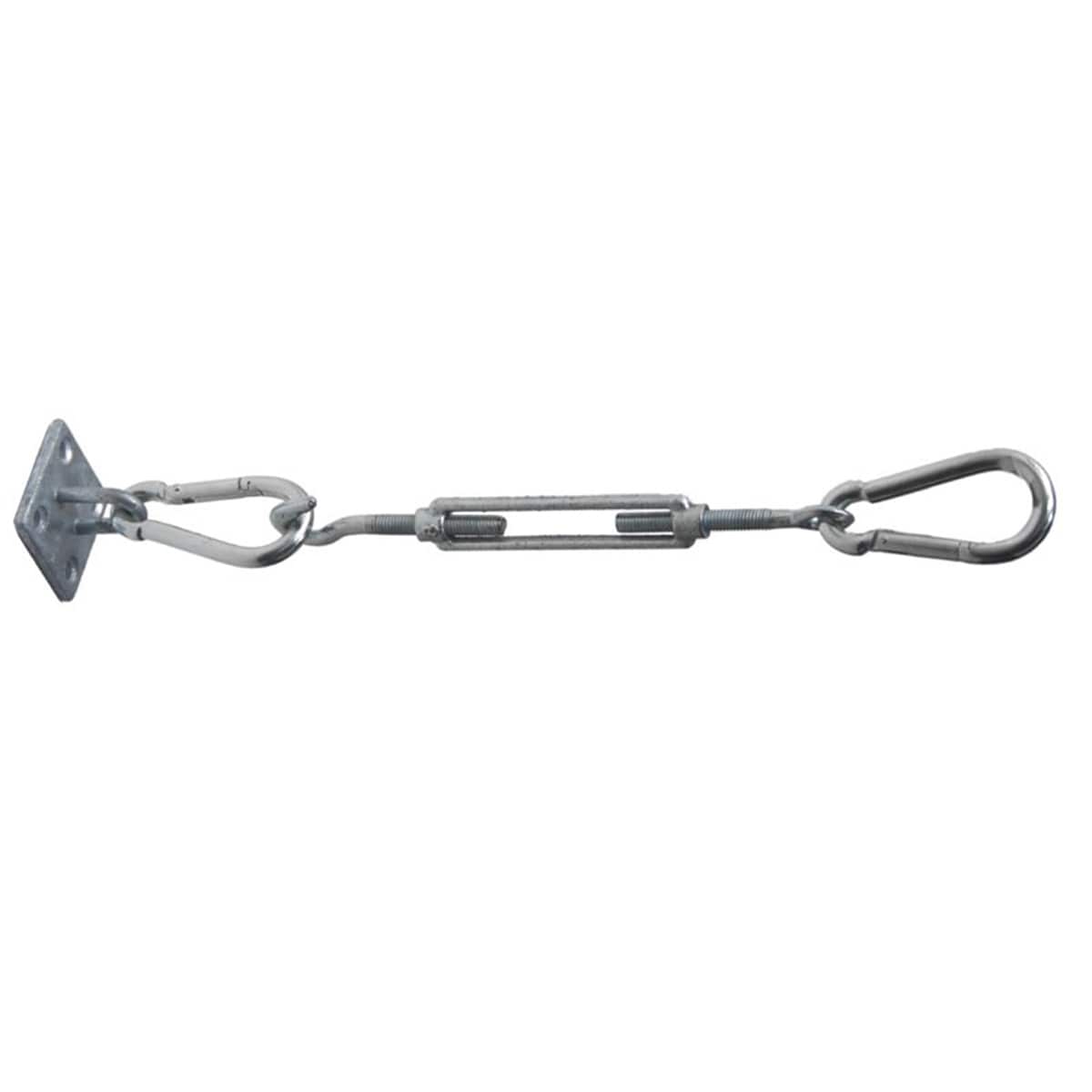 Primrose Stainless Steel Fixing Kit 4 Corner Square/Rectangular Shade Sails in Metallic Silver