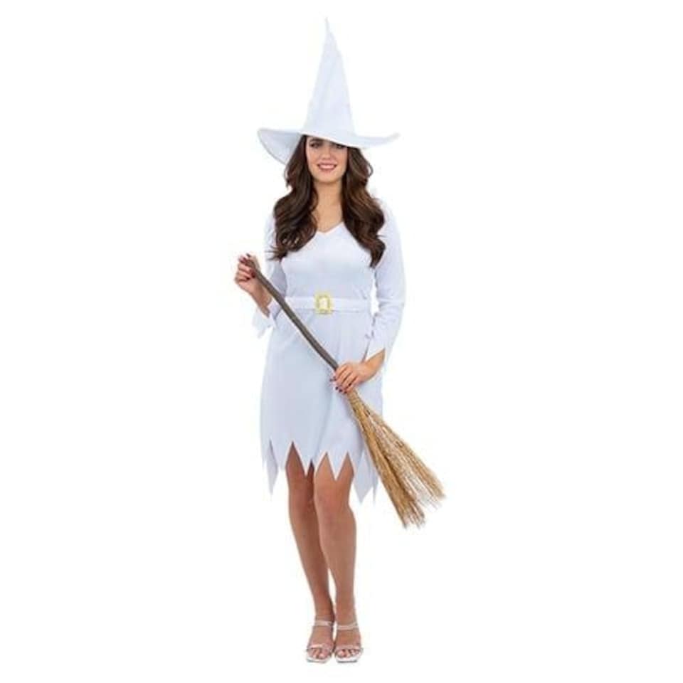 image 1 of Good White Witch Fancy Dress Costume Ladies Extra Small - UK 4-6