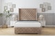 image 1 of Sloomy Arundel Mink Naples Bed Frame With Mattress With 50"  Upholstered Wingback Headboard 5' King