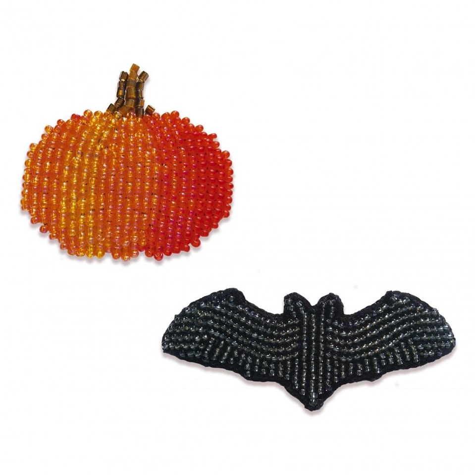 VDV Halloween Brooches Felt Embroidery Kit, 8cm x 3cm