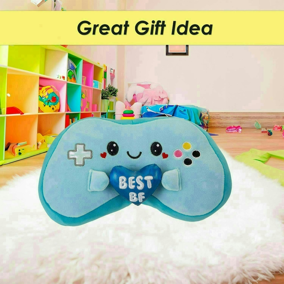 image 1 of Controller Soft Toy Cute Plushie Huggable Cuddly Stuffed Toy Gift 20cm Blue