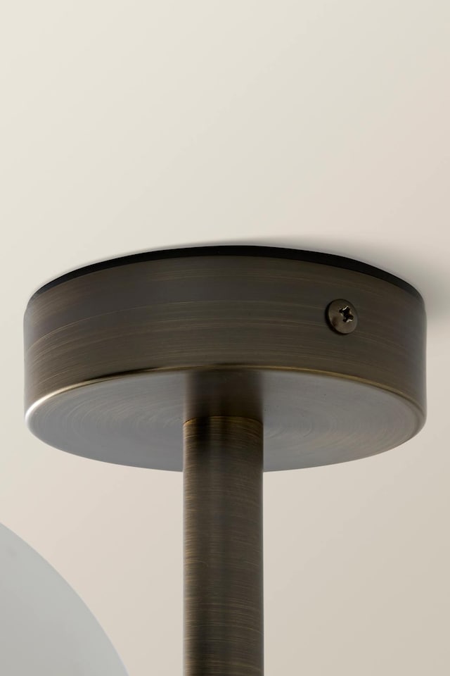 image 1 of ValueLights Darla Brass 4 Way Frosted Shades Ceiling Light