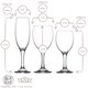 image 3 of LAV 18pc Empire Wine Glasses & Champagne Flutes Set | Clear | Clear