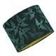 image 2 of Bird Decorated Dark Forest Green Velvet Fabric Lamp Shade with Inner Lining | Green | 10"
