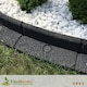 image 1 of Pack of 5 x 1m Flexi Border Garden Edging in Grey | Grey | 5