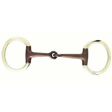 Korsteel Sweet Iron Jointed Eggbutt Snaffle Bit - Black - 5in