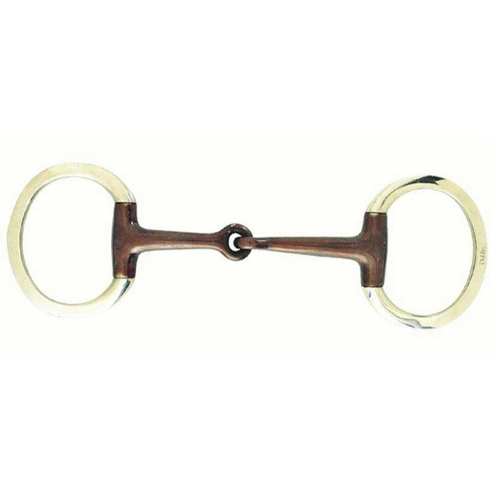 Korsteel Sweet Iron Jointed Eggbutt Snaffle Bit - Black - 5in