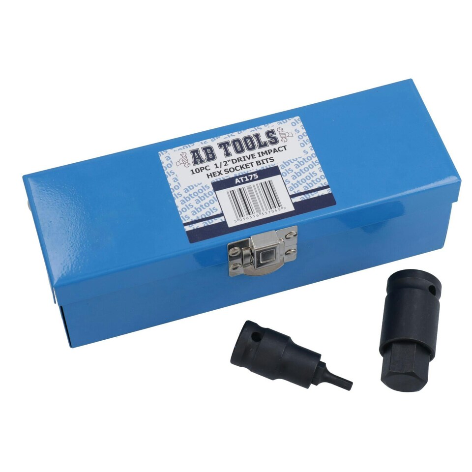 image 1 of 1/2" Drive Metric Impacted Hex Allen Key Sockets Shallow 4mm - 19mm H4 - H19