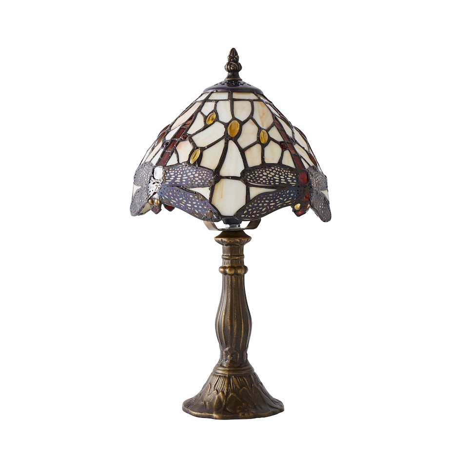 image 1 of ValueLights Tiffany Multicolour Table Lamp | Multi