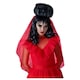image 1 of Lydia Deetz Beetlejuice Black Updo Wig Black