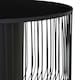 image 3 of Trento End Table With Black Glass Top Black