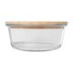 image 2 of Seasons Vista 750ml Salad Bowl - Transparent/Natural - One Size Clear