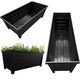 image 1 of Black 4 Large Grosvenor Trough Planter For Home, Office, Gardens, Greenhouses & Patios Black