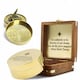 image 5 of Engraved Sundial Compass Gift – “Go Confidently” Inspirational Quote Gold