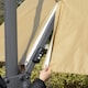 image 8 of Outsunny 3m Cantilever Parasol LED Patio Umbrella for Lawn Beach Poolside Khaki