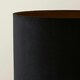 image 4 of ValueLights Charlie Chrome Floor Lamp Black Shade & Bulb 
