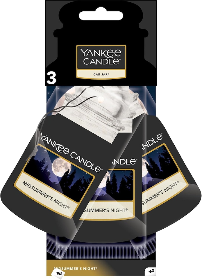 Yankee Candle Car Jar Scented Air Freshener | Midsummer's Night | 9 Count