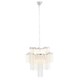 image 4 of Interiors by Premier 2 Tier 6 Light Chrome Pendant, Boutique Style Ceiling Light With Aluminium Chains, Chrome Finish Pendant