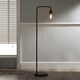 image 2 of Caitlin Industrial Filament Bulb Floor Lamp Black Black
