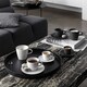image 5 of Villeroy & Boch Manufacture Rock Noire Coffee Cup & Saucer