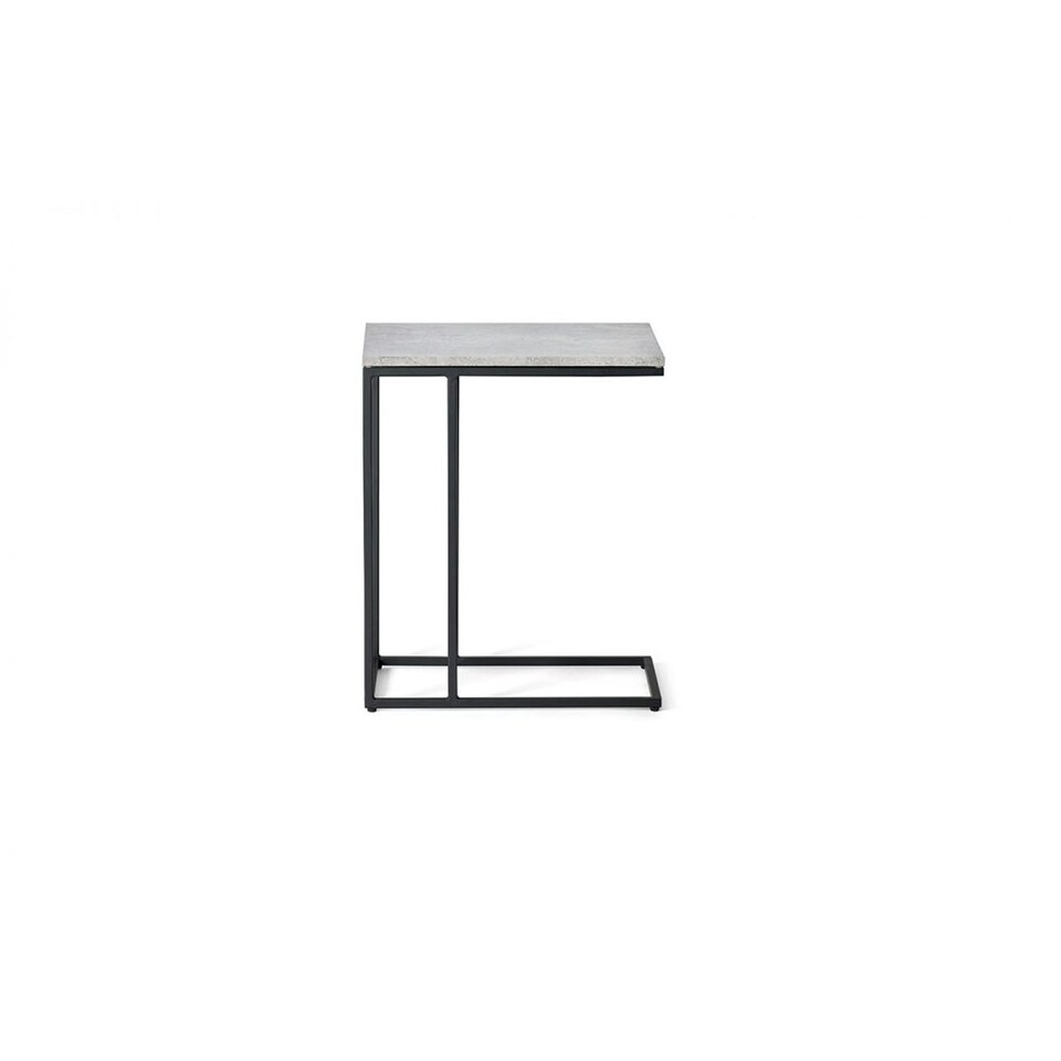 image 1 of Stylish Concrete Effect Drinks Table Grey