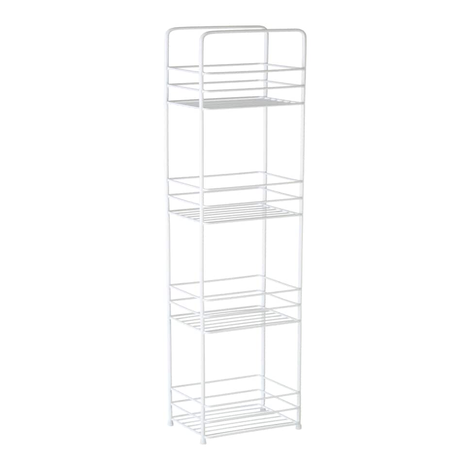 Dara 4 Tier White Rectangle Storage Caddy White
