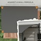 image 3 of Outsunny 3 x 4m Metal Pergola, Outdoor Gazebo UV-Resistant, Grey