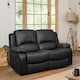 image 2 of Glendale 2 Seat Reclining Sofa - Black