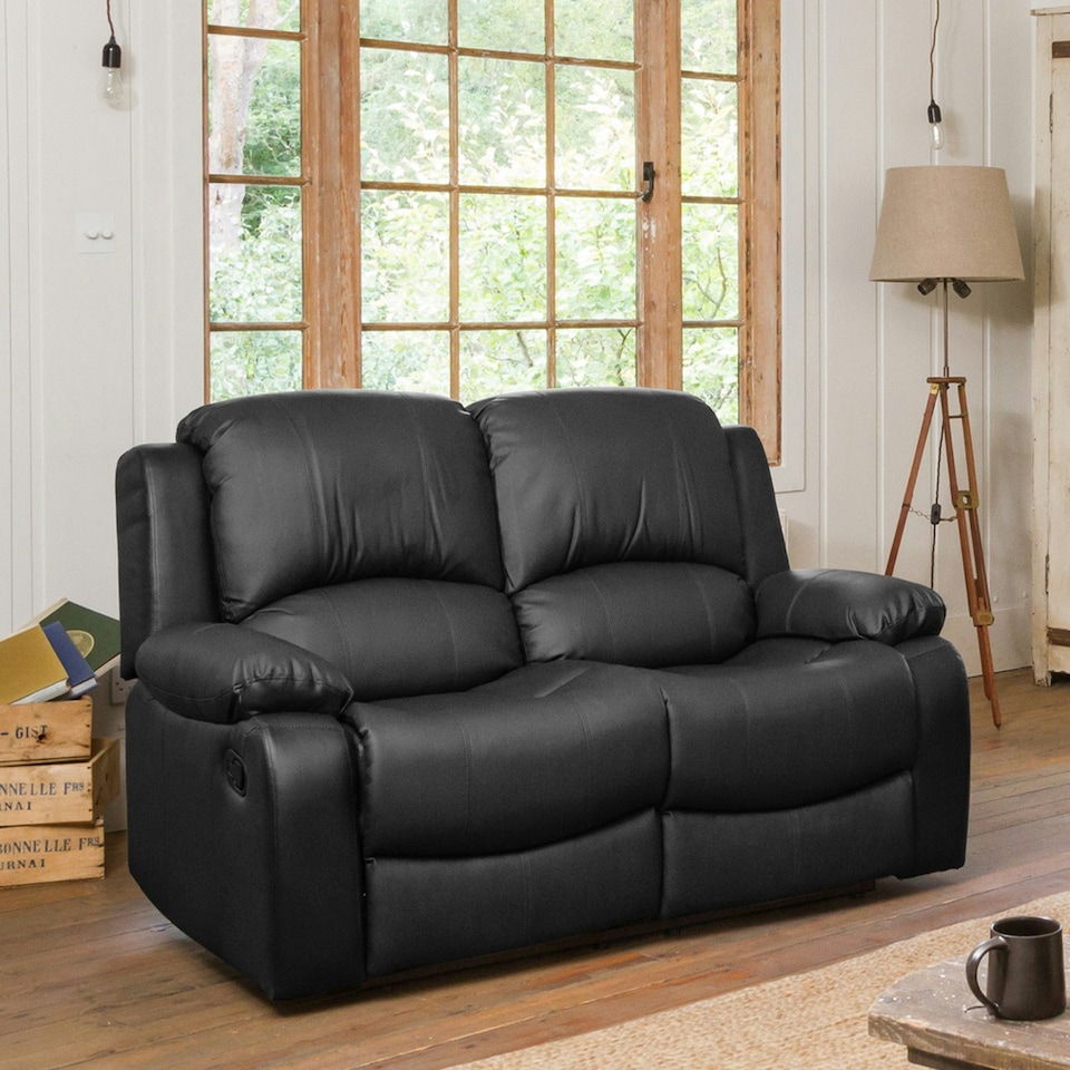 image 1 of Glendale 2 Seat Reclining Sofa - Black