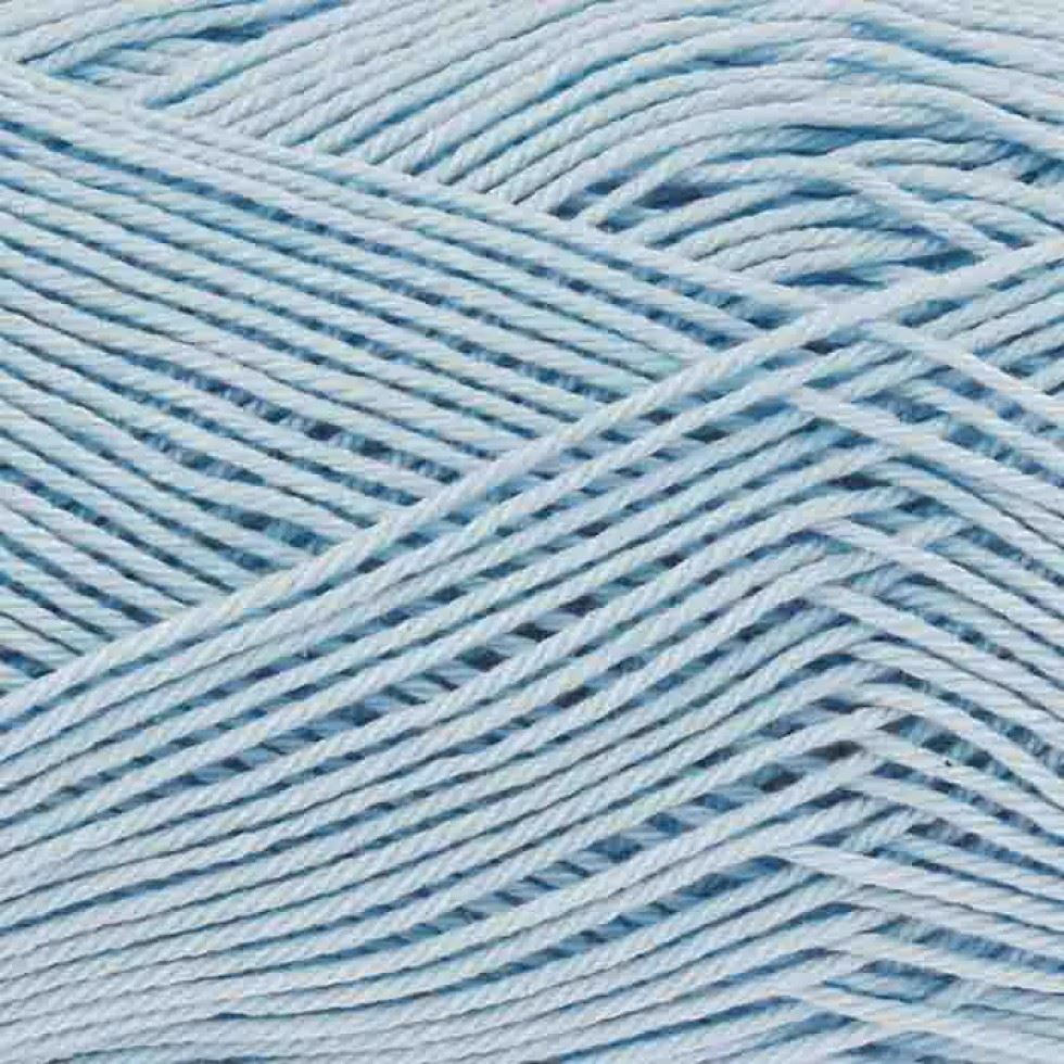 King Cole Blue Giza Cotton 4 Ply Yarn (Value Pack 12 x 50g Balls) For Crochet, Knitting - 158m per ball