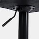 image 3 of OHS 2 x Velvet Swivel Height Adjustable Counter Bar Stools - Black