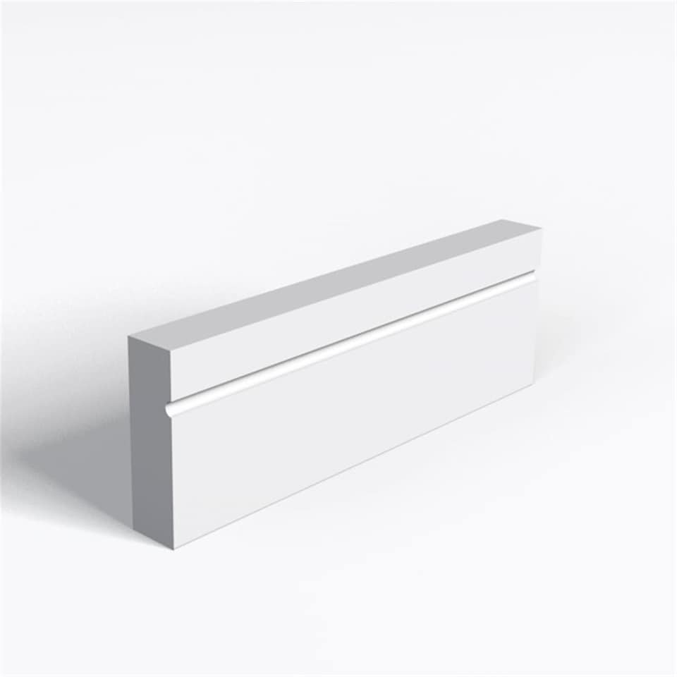 Pack of 10 (Total 10 Units) - Moisture Resistant MDF Primed 1 Drip Architrave & Rebate - 18mm (T) x 69mm (H) x 4200mm (L)