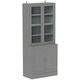 image 1 of HOMCOM Modern Bookcase Display Storage Cabinet Grey