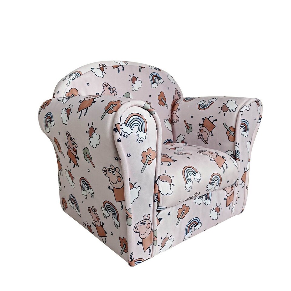 image 1 of Kids Mini Chair Peppa Pig - Boucle - L37 x W53 x H45 cm - Pink
