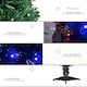image 8 of HOMCOM 3FT Prelit Artificial Christmas Tree Fiber Optic Xmas Decoration, Green