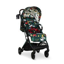 Cosatto Woosh 4 Stroller Lightweight Compact Pushchair from Birth, UPF100+ Hood, Raincover | Green | Old Macdonald