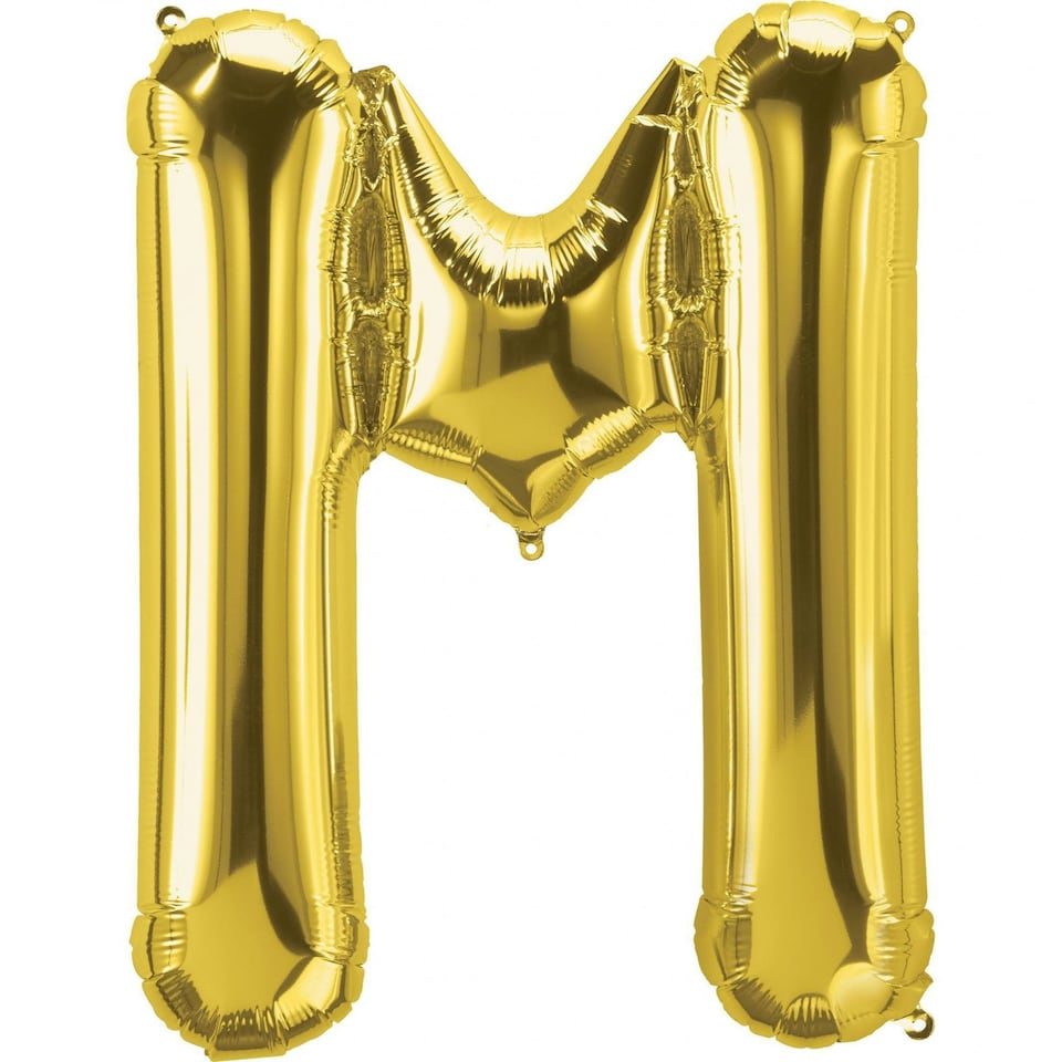 Realmax M Foil Balloon - Gold - One Size