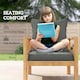 image 3 of Outsunny Garden Chair Cushion with Seat & Back Pad, CUSHION ONLY 