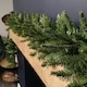 image 3 of 2.7m x 25cm Plain Green Christmas Garland with 200 Bullet Tips