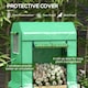 image 3 of Outsunny Wooden Raised Planter with PE Greenhouse Cover and Bed Liner
