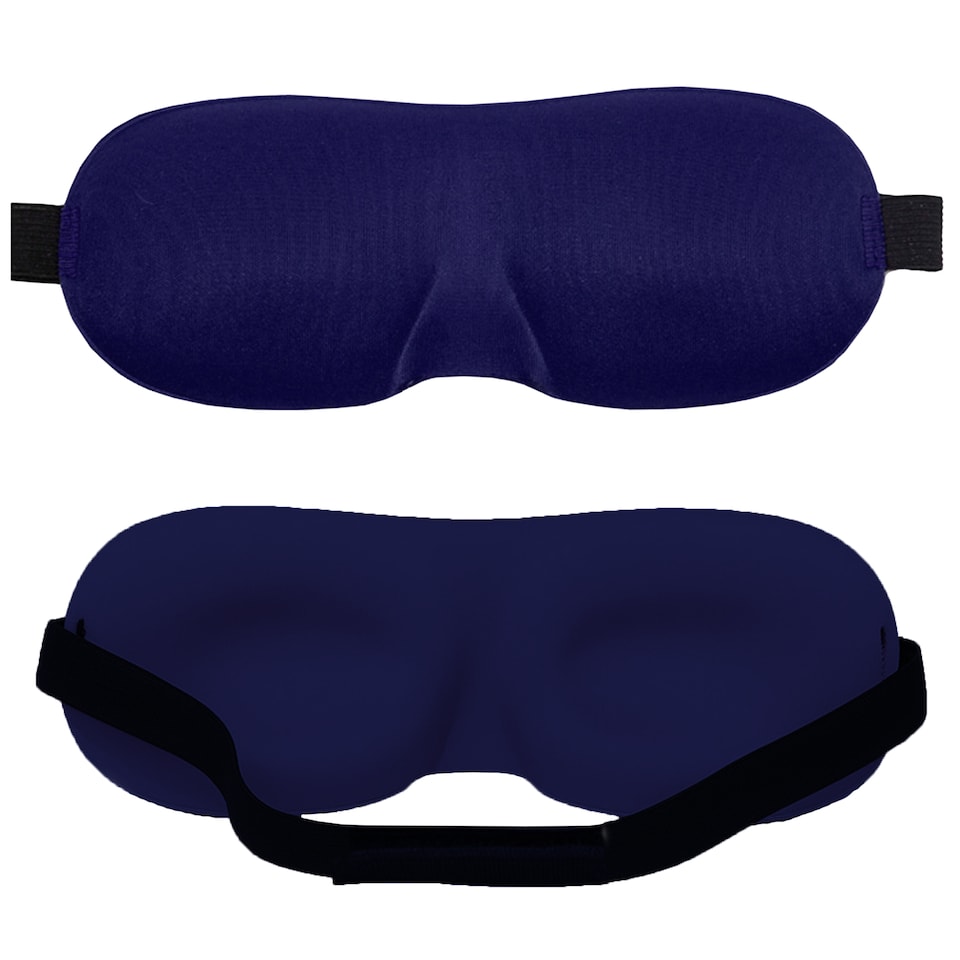 image 1 of 3D Sleep Eye Mask with Adjustable Strap Luxury Blindfold Sleep Mask