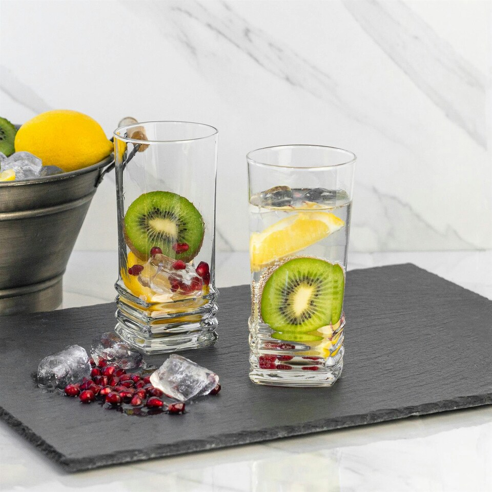image 1 of LAV Elegan Highball Glasses - 370ml - Clear - Pack of 6