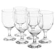 image 8 of 335ml Clear Footed Stemmed Beer Glasses Set of 6