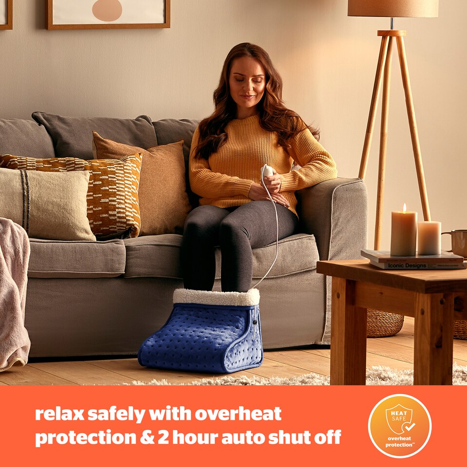 image 1 of Silentnight Comfort Control Foot Warmer- Navy