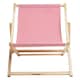 image 1 of Interiors by Premier Stylish Pink Deckchair, Adjustable Garden Chair, Ethically Sourced Lawn Chair, Sling Design Deck Chair