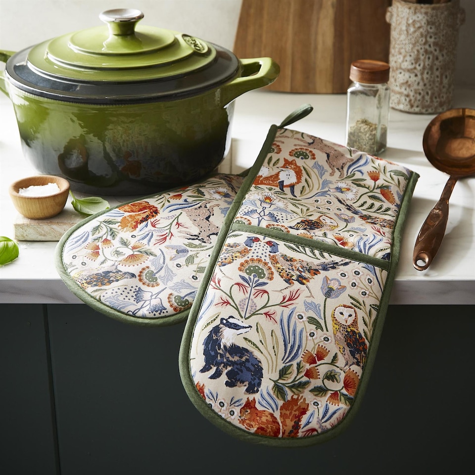 image 1 of Ulster Weavers Blackthorn Double Oven Glove Beige